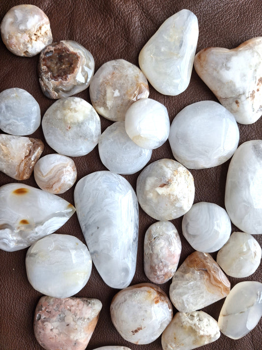 1lb Bulk Polished & Cut Agate Mix