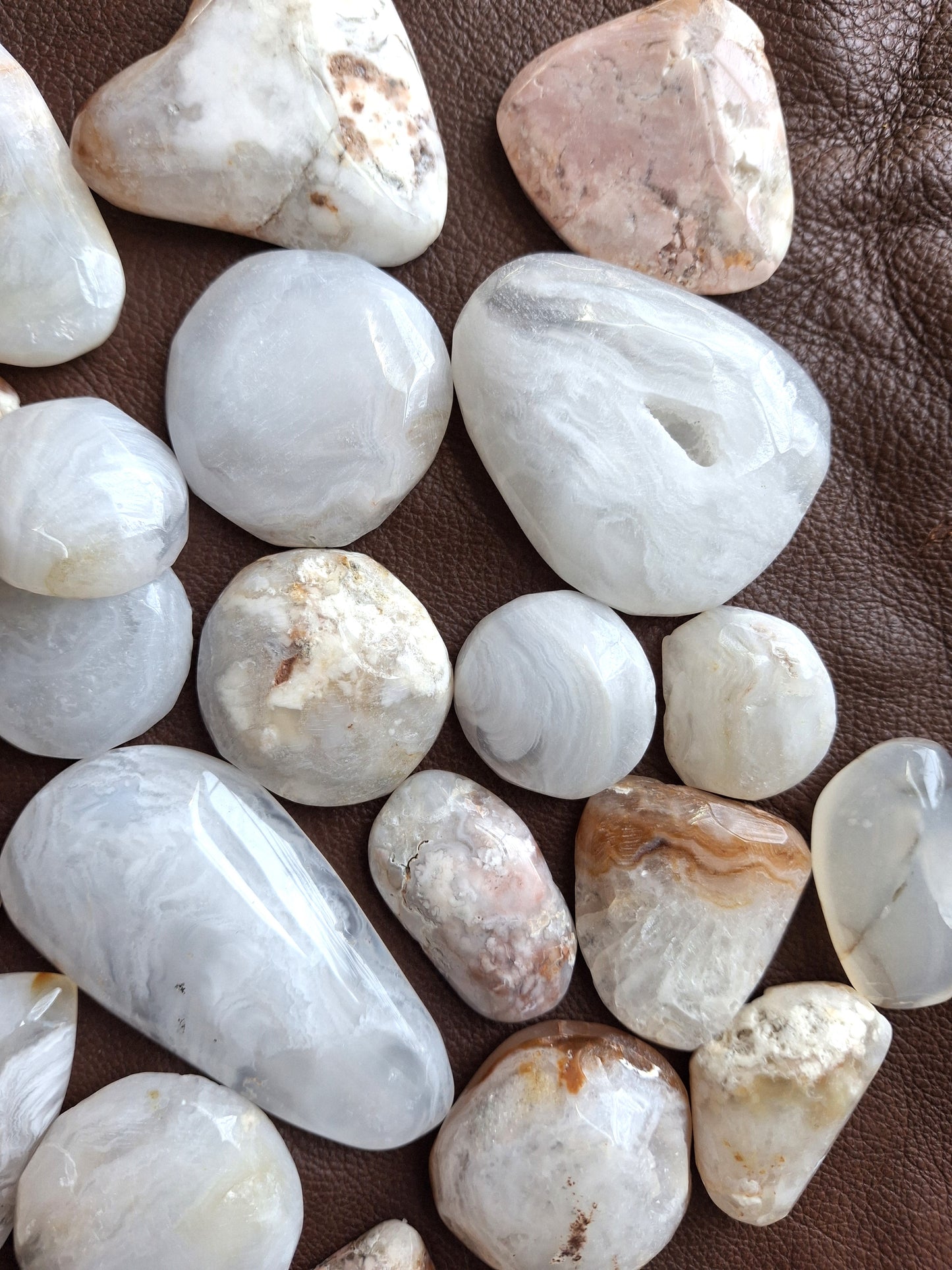 1lb Bulk Polished & Cut Agate Mix