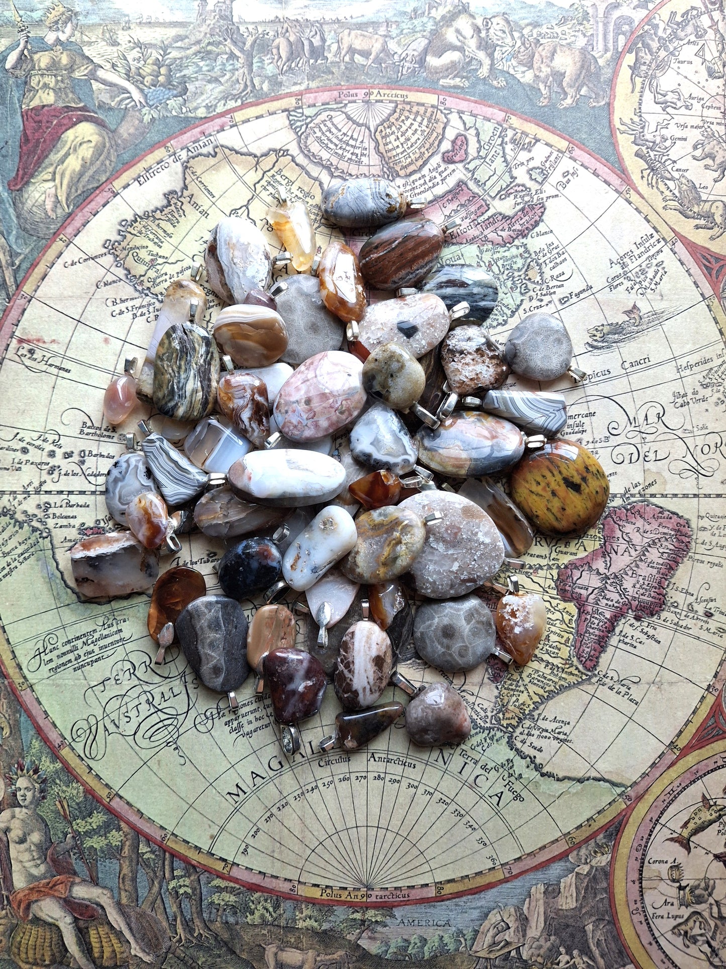 The Earth Explorer's Pendant: Hand-Selected Polished Stones