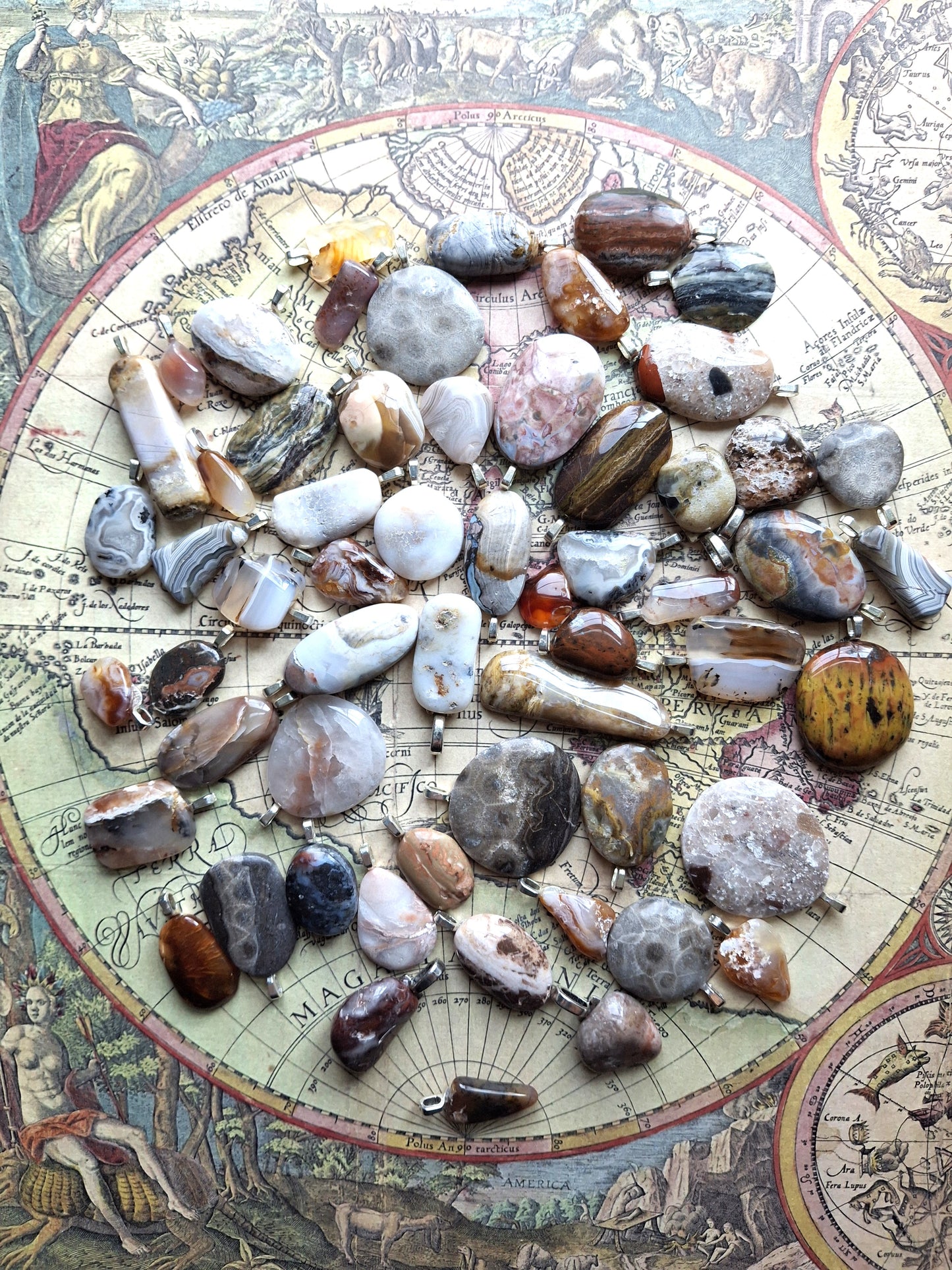 The Earth Explorer's Pendant: Hand-Selected Polished Stones